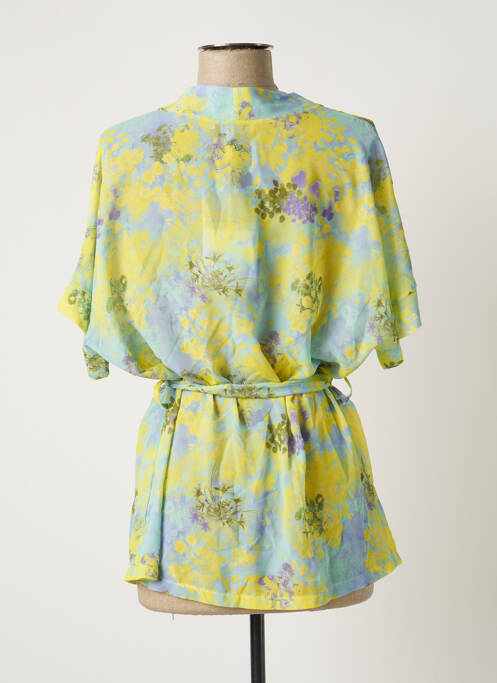 Veste kimono bleu BELLITA femme