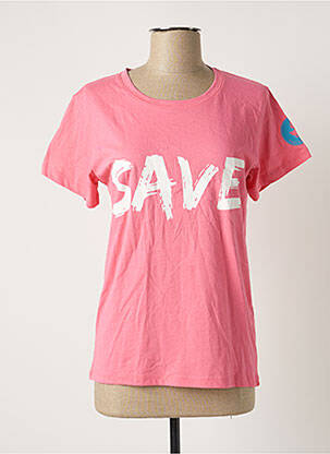 T-shirt rose SAVE THE DUCK femme