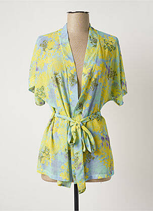 Veste kimono jaune BELLITA femme