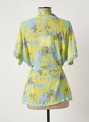 Veste kimono jaune BELLITA femme