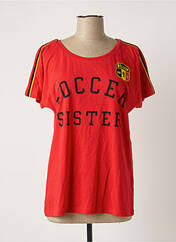 T-shirt rouge BELGIUM pour femme seconde vue
