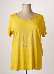 T-shirt jaune SMILE pour femme seconde vue