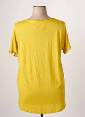 T-shirt jaune SMILE pour femme seconde vue