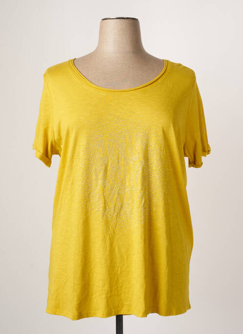 T-shirt jaune SMILE pour femme