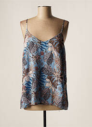 Top bleu BELLITA femme