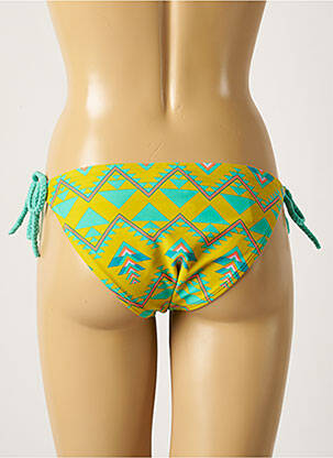 Bas de maillot de bain jaune PIECES femme