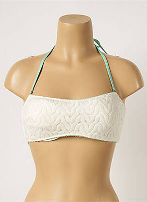 Haut de maillot de bain blanc SAPPH femme