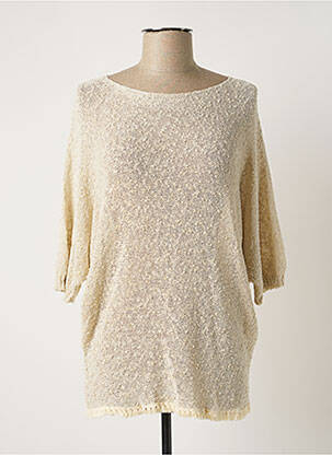 Pull tunique beige BELLITA femme