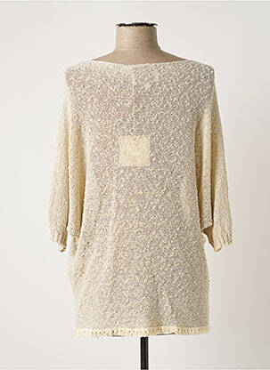 Pull tunique beige BELLITA femme