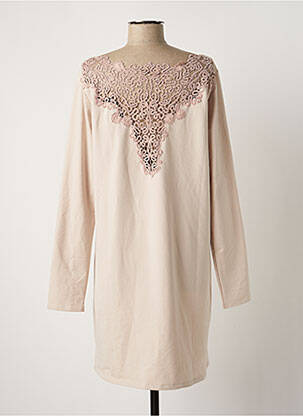 Robe courte manches longues manches longues rose SAPPH femme