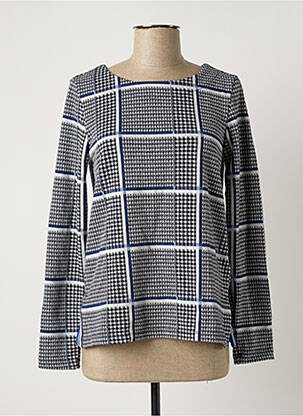 Pull coupe cintrée manches longues bleu STREET ONE femme