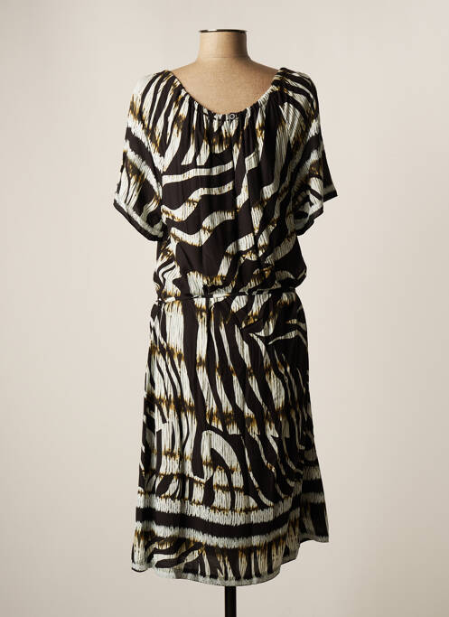 Robe mi-longue noir FRED SABATIER pour femme