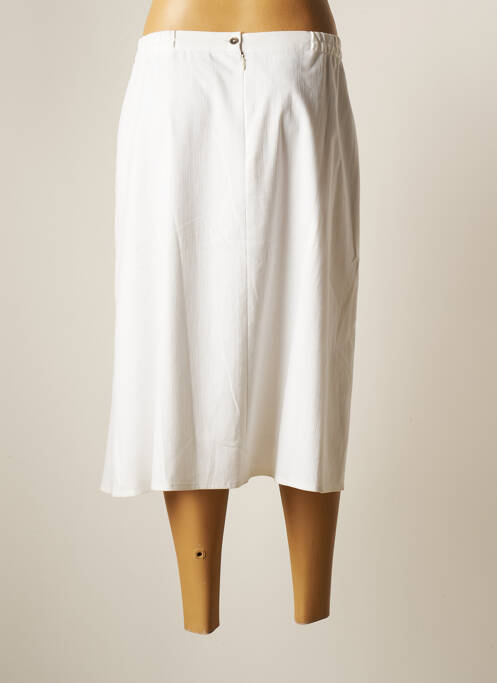 Jupe mi-longue blanc GEVANA pour femme