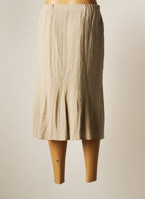 Jupe mi-longue gris GEVANA pour femme