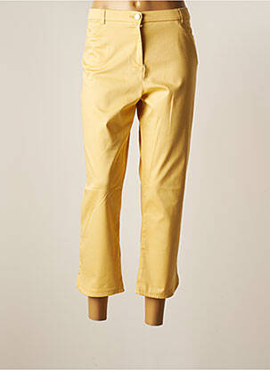 Pantalon 7/8 jaune CHRISTINE LAURE pour femme
