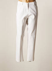 Pantalon droit blanc CHRISTINE LAURE pour femme seconde vue
