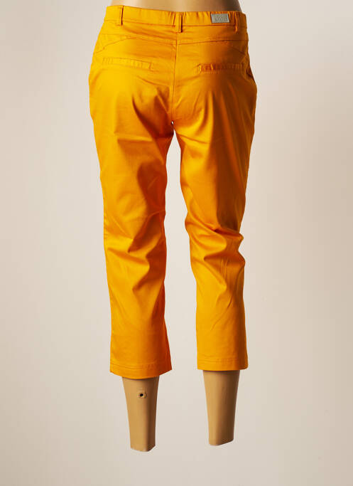 Pantacourt jaune CHRISTINE LAURE pour femme