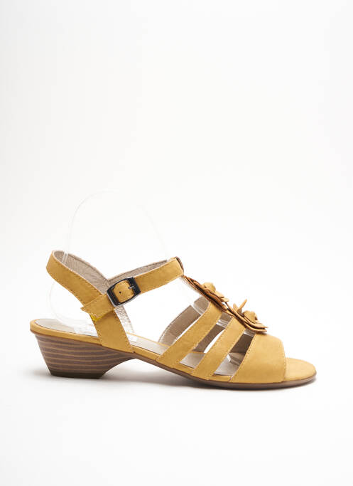 Sandales/Nu pieds jaune SWEET pour femme