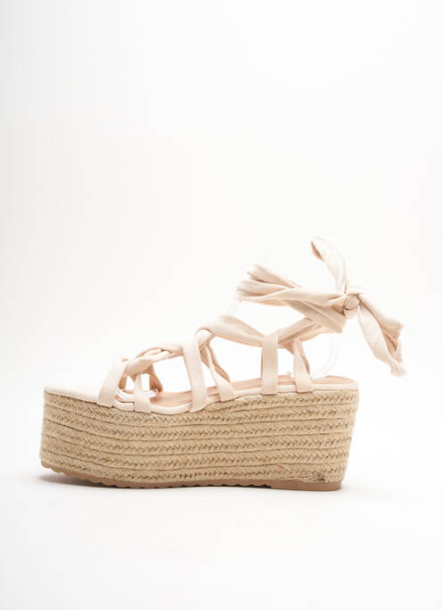 Espadrilles beige IDEAL SHOES pour femme