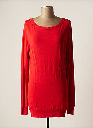 Pull rouge LA FEE MARABOUTEE pour femme