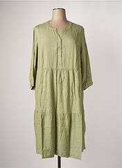Robe longue vert CISO pour femme seconde vue