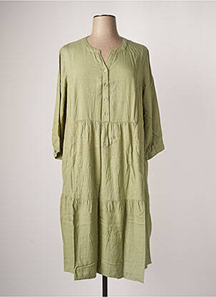 Robe longue vert CISO pour femme