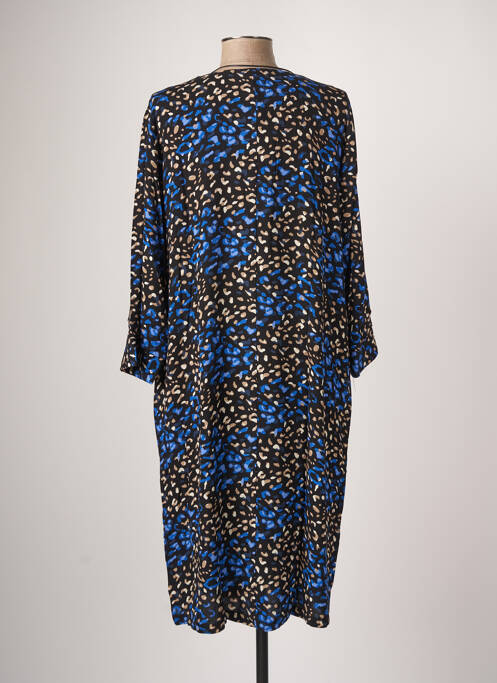 Robe mi-longue bleu CISO pour femme