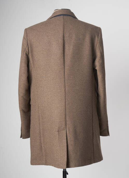 Manteau long marron PIIZONE pour homme