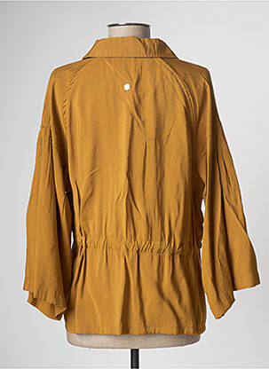 Chemisier coupe cintrée manches longues marron LOLA ESPELETA femme