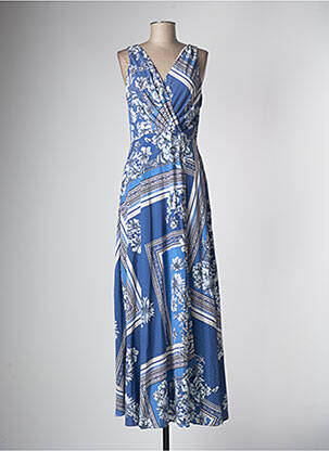 Robe longue bleu MORGAN pour femme