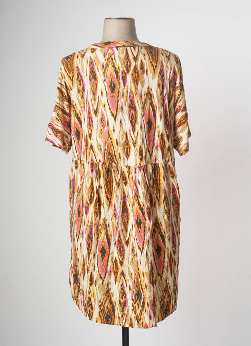 Robe mi-longue marron CISO pour femme