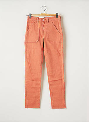 Pantalon droit taille normale taille normale rose C'EST BEAU LA VIE femme