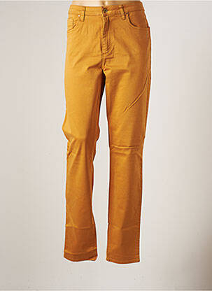 Pantalon droit stretch taille normale orange LCDN femme