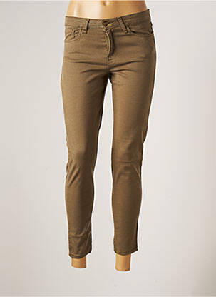 Pantalon slim stretch taille normale vert LCDN femme