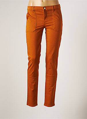 Pantalon chino taille basse taille basse jaune LOLA ESPELETA femme