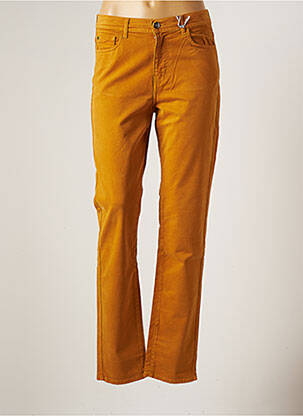 Pantalon slim stretch taille normale jaune IMPAQT femme