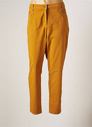 Pantalon droit stretch taille normale jaune MADO ET LES AUTRES femme