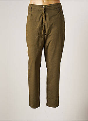 Pantalon droit stretch taille normale vert MADO ET LES AUTRES femme
