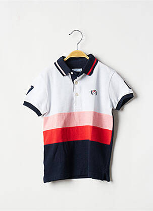 Polo stretch manches courtes bleu MAYORAL garçon