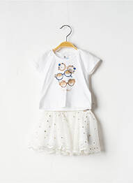 Ensemble jupe blanc MAYORAL fille