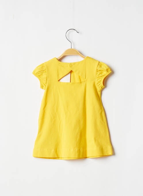 Robe mi-longue jaune MAYORAL pour fille