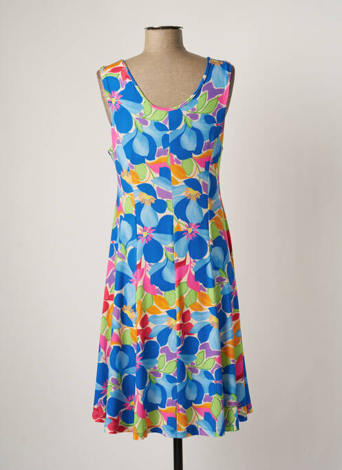 Robe mi-longue bleu GEVANA pour femme