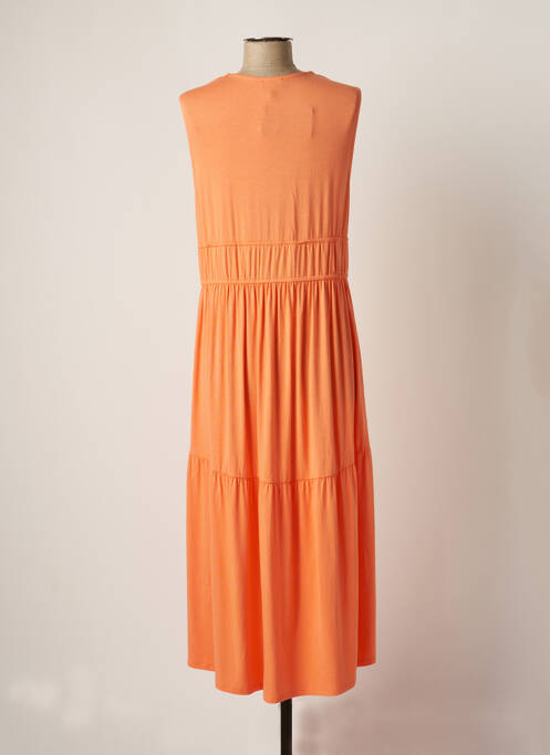Robe longue orange MARBLE pour femme