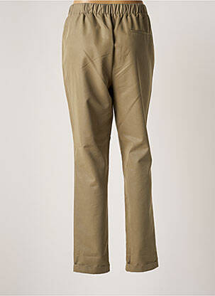 Pantalon slim taille élastique taille normale vert JULIE GUERLANDE femme