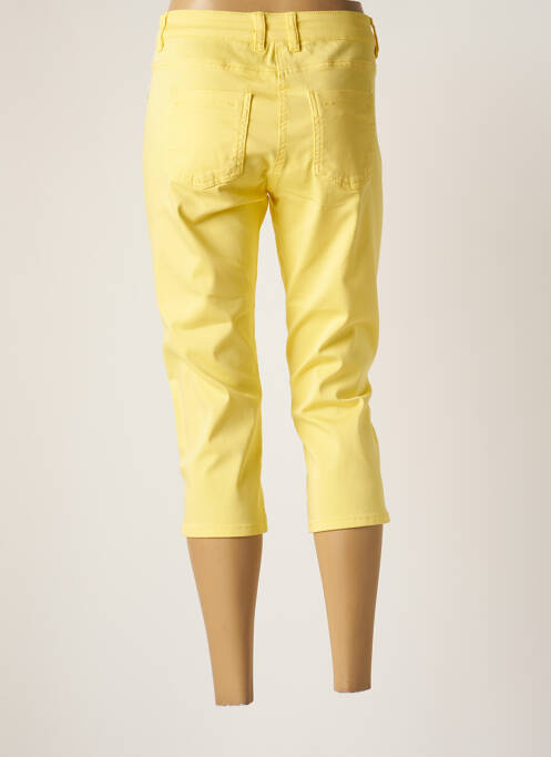 Corsaire stretch taille normale jaune GRIFFON femme