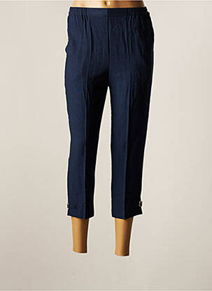 Pantacourt taille élastique taille normale bleu GEVANA femme