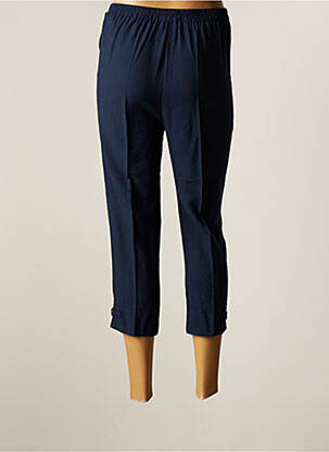 Pantacourt taille élastique taille normale bleu GEVANA femme
