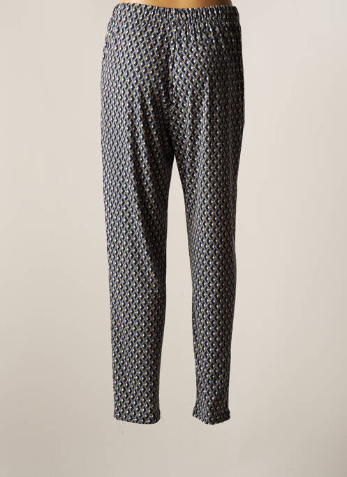 Pantalon droit bleu GEVANA pour femme