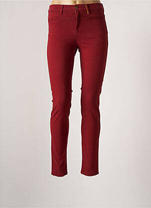 Pantalon slim stretch taille normale rouge COUTURIST femme