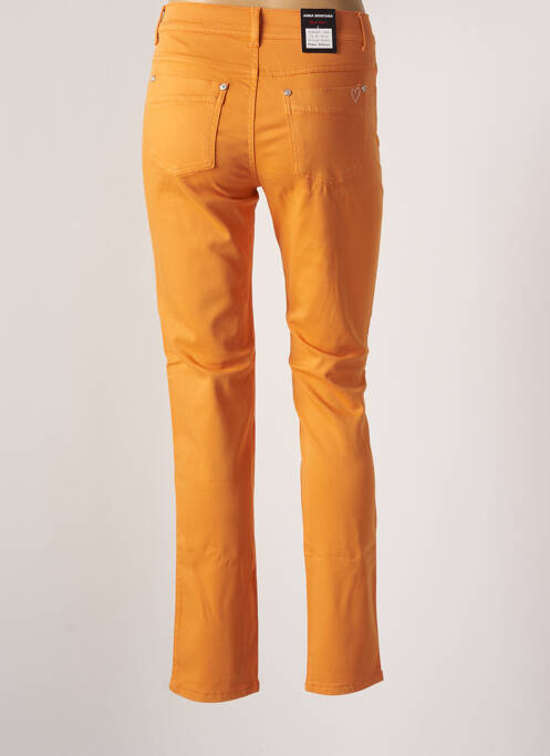 Pantalon slim jaune ANNA MONTANA pour femme
